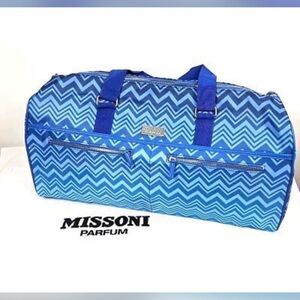 Missoni Blue Wave Large Duffel Bag with dust bag NEW